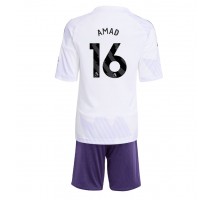 Manchester United Amad Diallo #16 Koszulka Wyjazdowa dzieci 2025-26 Krótki Rękaw (+ krótkie spodenki)